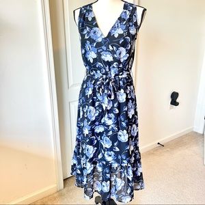 A NEW DAY Faux Wrap Flowy Sleeveless Floral Dress—SZ. XS